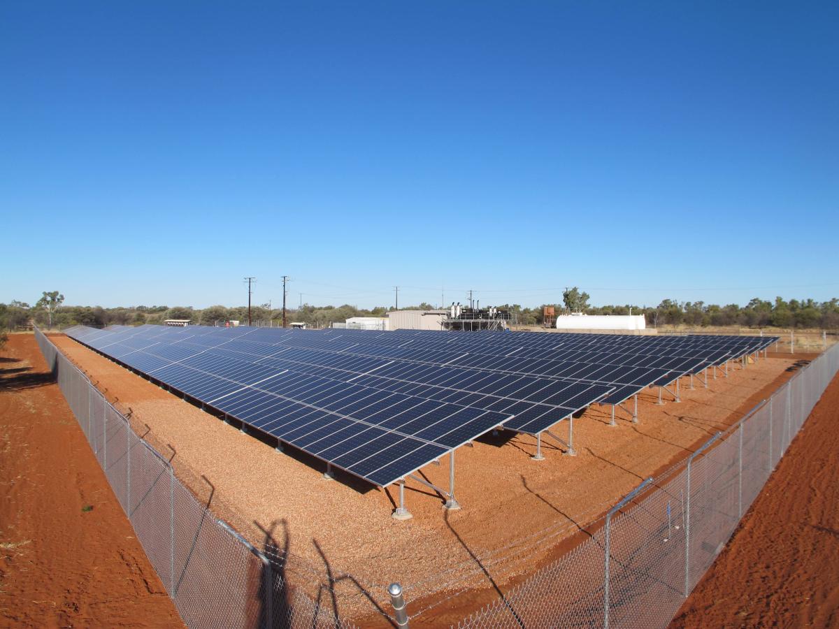 Solar energy facility on the Tiwi Islands supporting local infrastructure and sustainable development