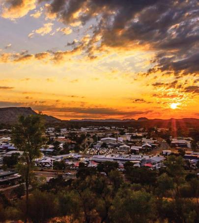 Sunset view over Kilgariff Estate